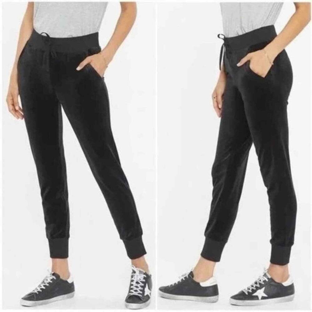 House Of Harlow 1960 Nicole Richie Black Velvet Velour Jogger Pants plus size 1X
